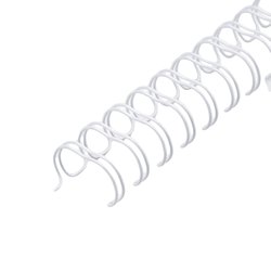 12mm - 21 Loop WHITE Wire Binding Combs (Pkt 100)