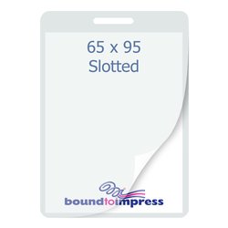 65x95mm Slotted Laminating Pouches - 150 Mic (Pkt 100)