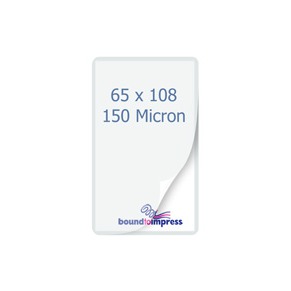 64x108mm Business Card Pouches - 150 Mic (Pkt 100)