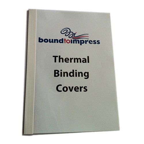 5mm Thermal Binding Covers White Gloss (Pkt 100) - Click Image to Close