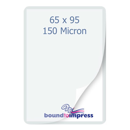 65x95mm Business Card Pouches - 150 Mic (Pkt 100) - Click Image to Close