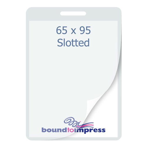 65x95mm Slotted Laminating Pouches - 150 Mic (Pkt 100) - Click Image to Close