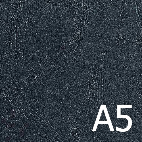 A5 Black Premium Leathergrain Covers 300gsm (Pkt 100) - Click Image to Close
