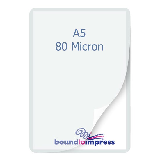 A5 Laminating Pouches - Gloss - 80 Mic Premium (Pkt 100) - Click Image to Close