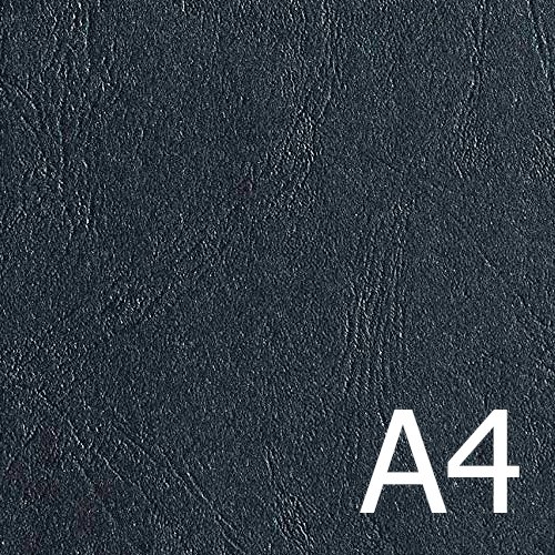 Black A4 Premium Leathergrain Covers 300gsm (Pkt 100) - Click Image to Close