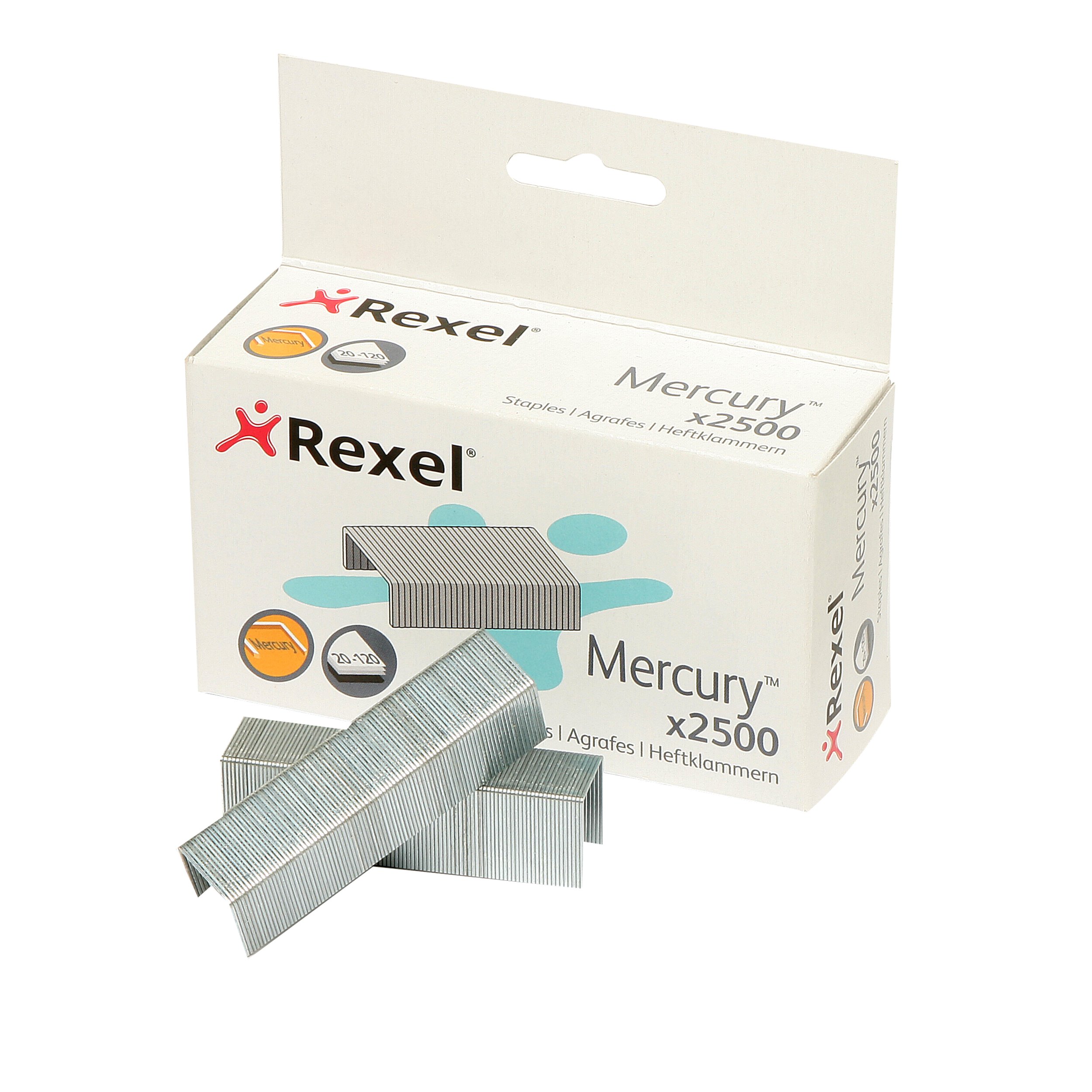 Rexel Mercury Heavy Duty Staples (Box of 2500) - Click Image to Close