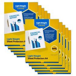 Marbig A4 Lightweight Sheet Protectors (10 x Pkt 100)