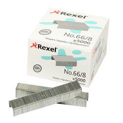 Rexel 66/8 Staples 8mm R02030 (Box 5000)
