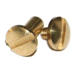 10mm Brass Chicago Screws (Pkt 100)