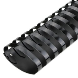 32mm Black Plastic Combs 21 Ring - Oval (Box 50)