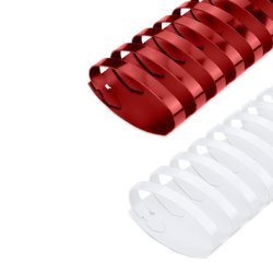 38mm Colour Plastic Combs 21 Ring (Box 50)