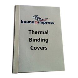 45mm Thermal Binding Covers White Gloss (Pkt 20)