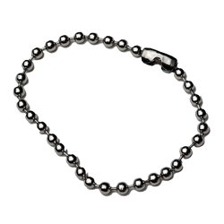 4mm Stainless Ball Chain - 200mm with Clasp (Pkt 10)