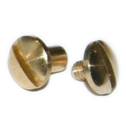 7mm Brass Chicago Screws (Pkt 100)