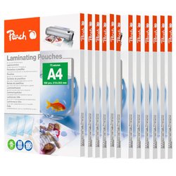 A4 Bulk Budget Laminating Pouches - Gloss - 75 Mic (12 x PK100)