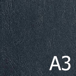 Black A3 Premium Leathergrain Covers 300gsm (Pkt 100)