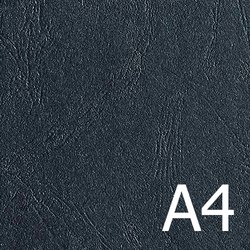 Black A4 Premium Leathergrain Covers 300gsm (Pkt 100)