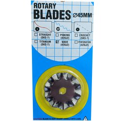 Handheld Rotary Trimmer Wave Blade (45mm Diameter)