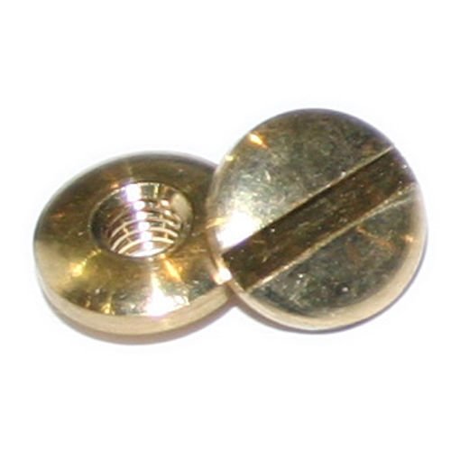 2mm Brass Chicago Screws (Pkt 100) - Click Image to Close