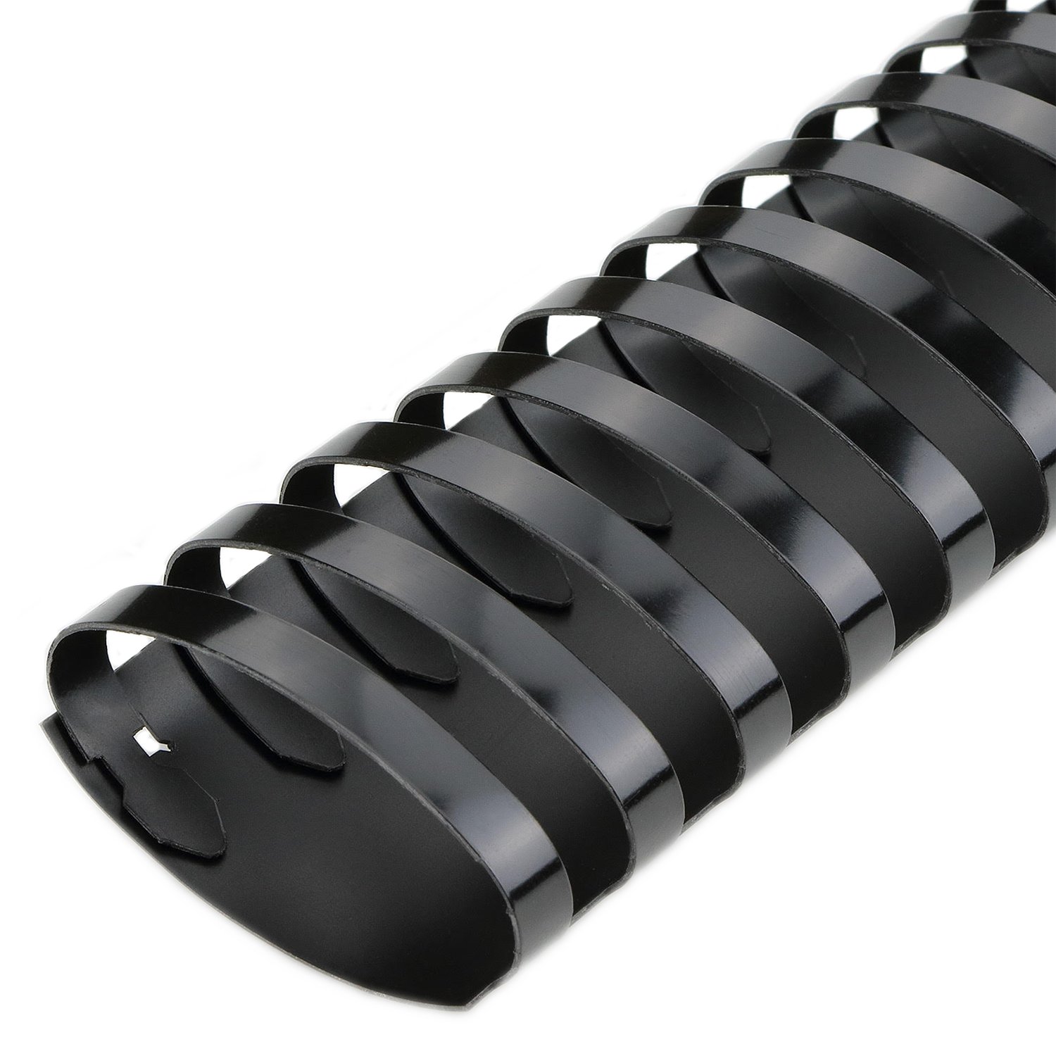 32mm Black Plastic Combs 21 Ring - Oval (Box 50) - Click Image to Close