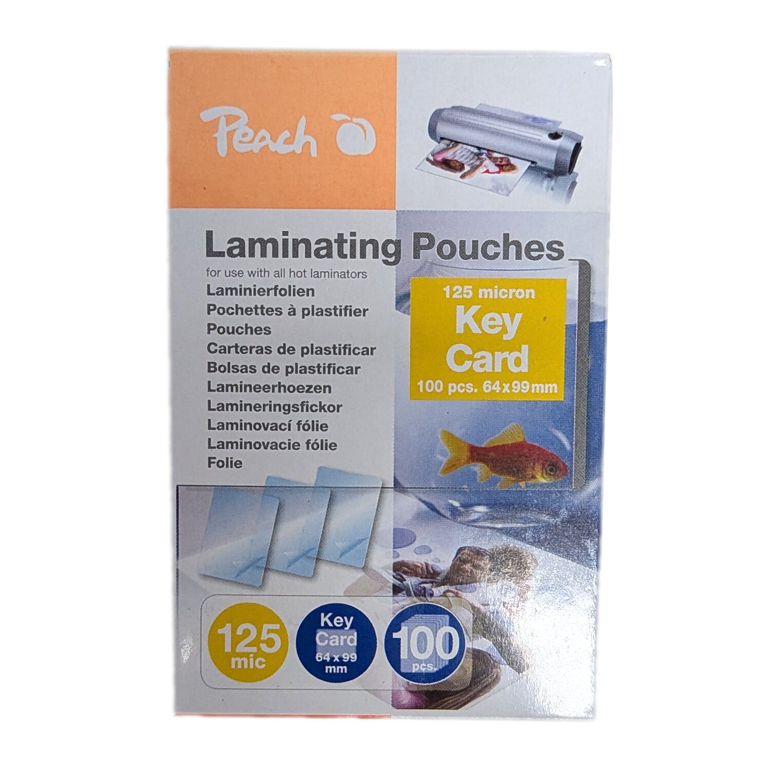 64x99mm Business Card Pouches - 125 Mic (Pkt 100) - Click Image to Close