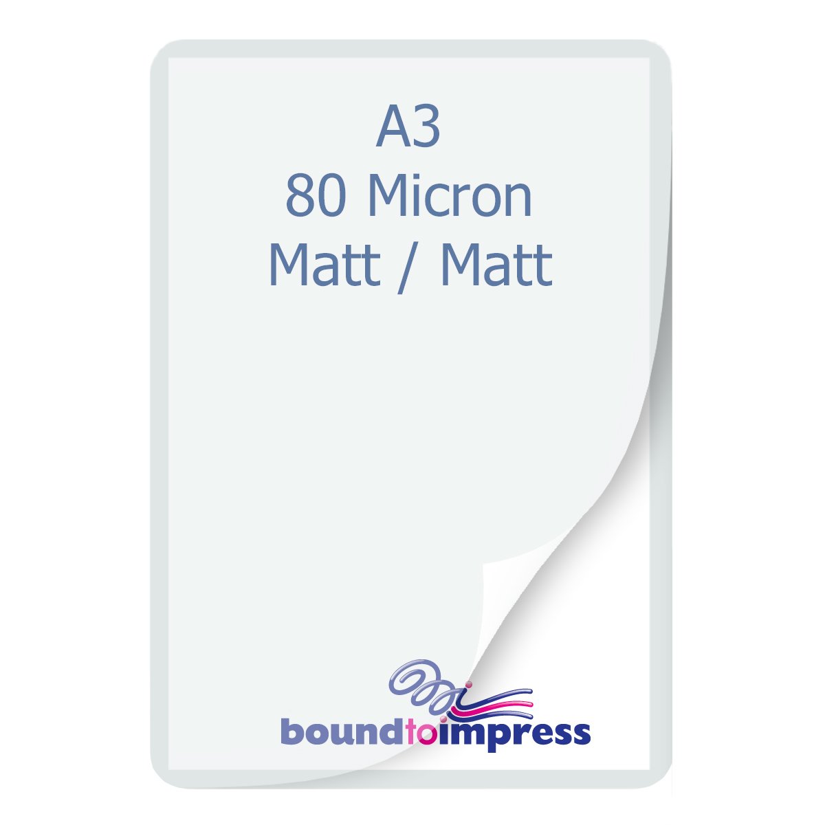 A3 Laminating Pouches - Matt/Matt - 80 Mic Premium (Pkt 100) - Click Image to Close
