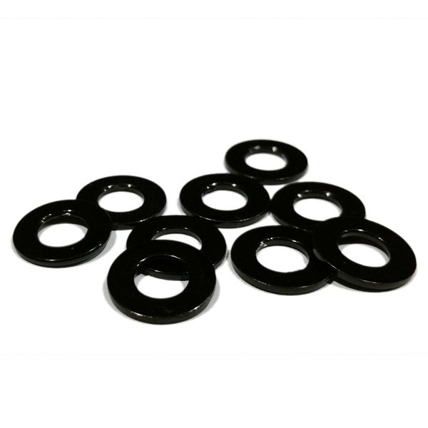 Black Steel Washers - 12mm Outer 1mm Thick M6 (Pkt 100) - Click Image to Close