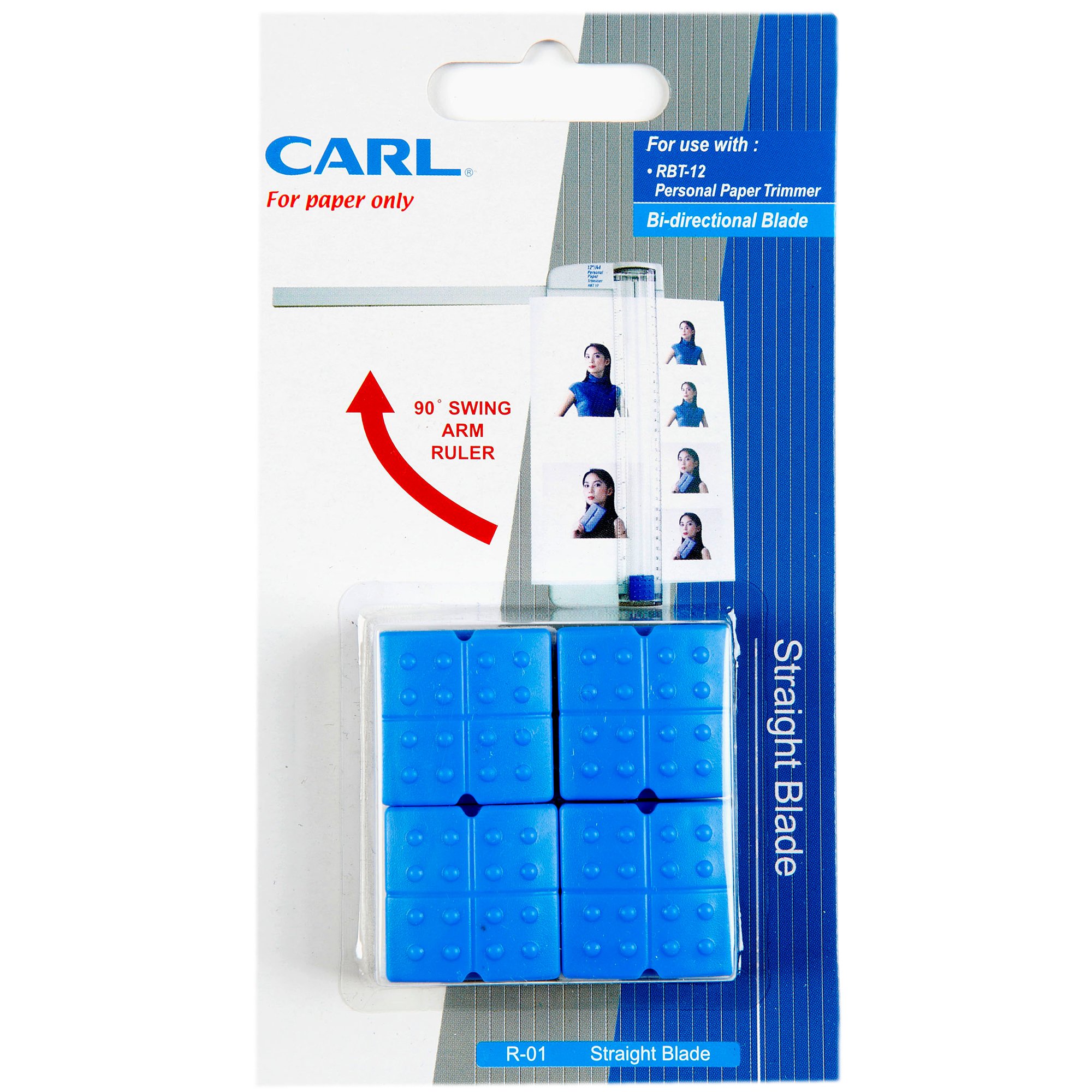 Carl R-01 Spare Blade For RBT-12 (4 pcs) - Click Image to Close