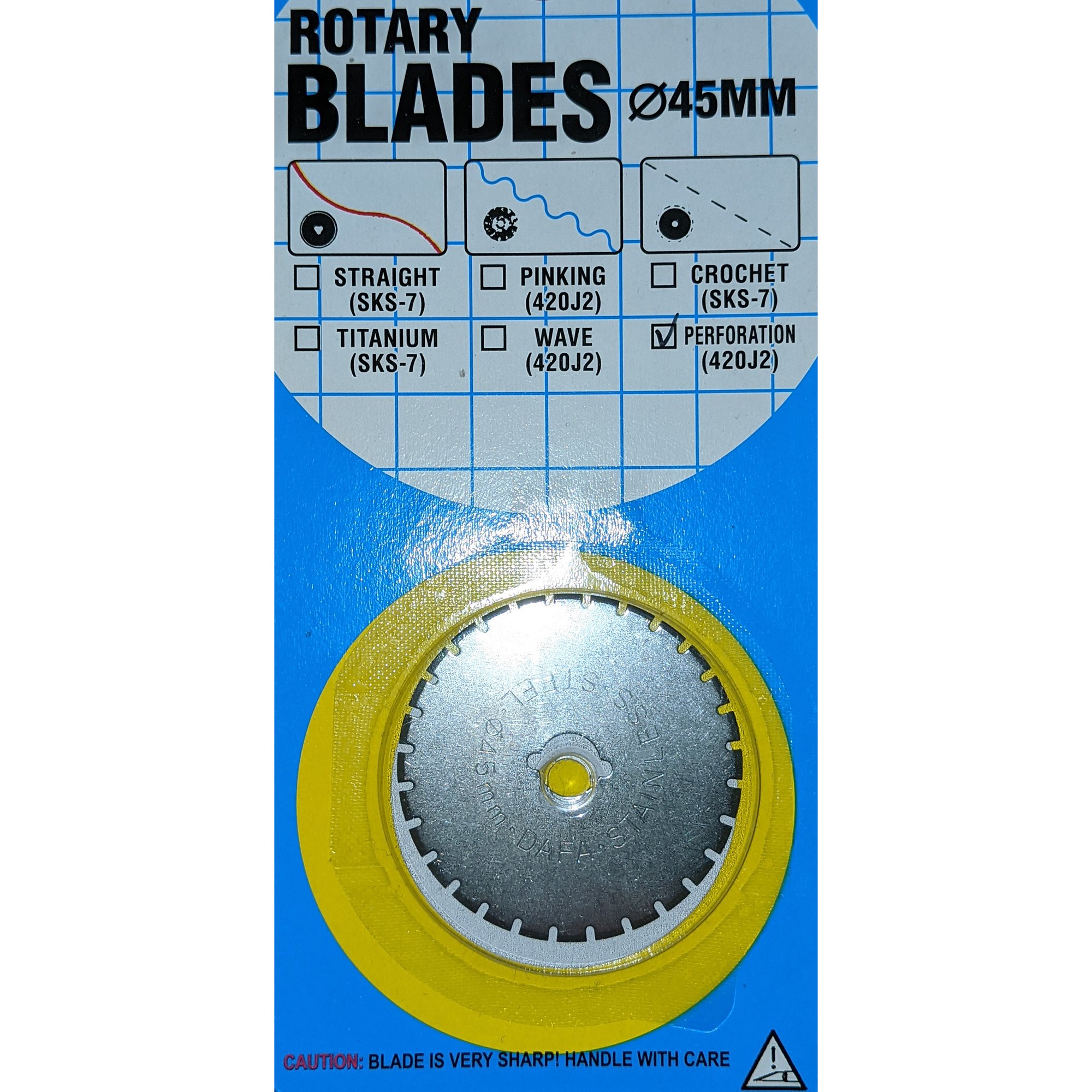 Handheld Rotary Trimmer Perforation Blade (45mm Diameter) - Click Image to Close