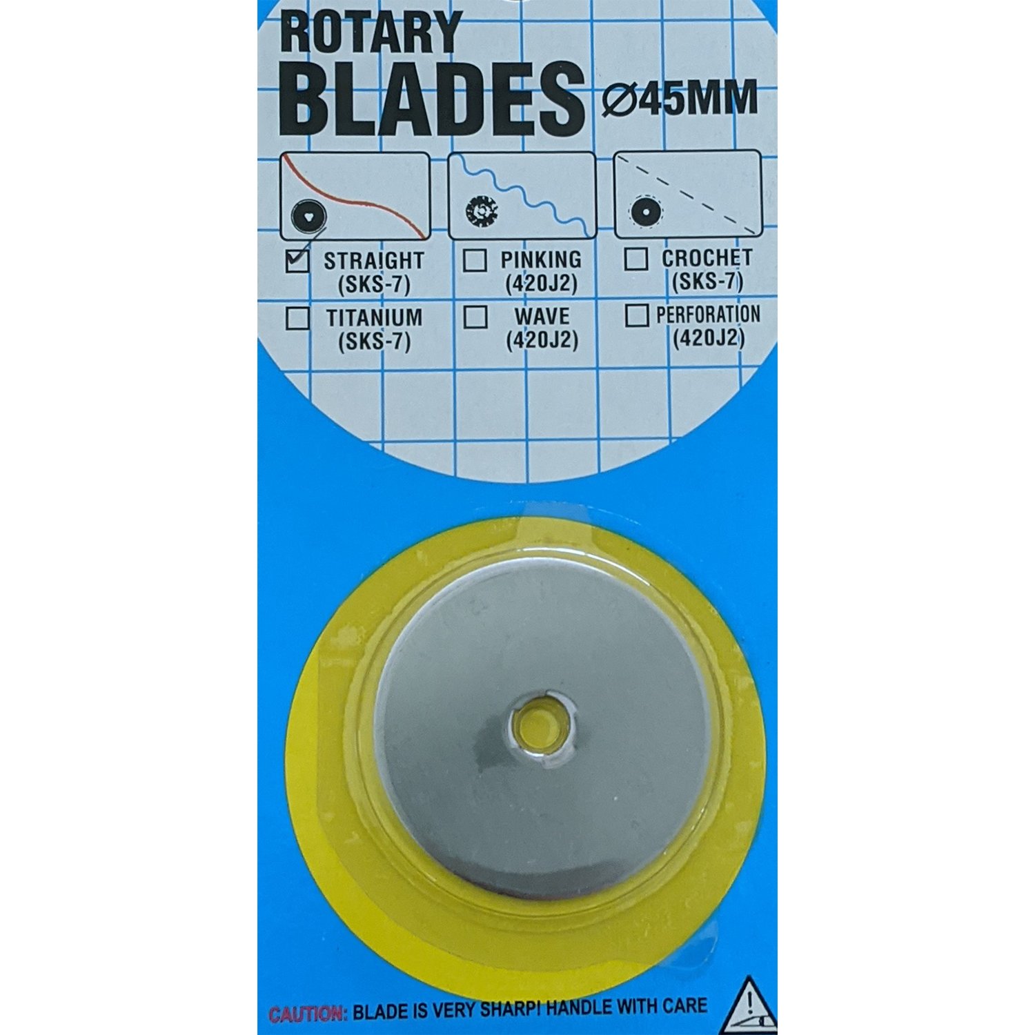 Handheld Rotary Trimmer Straight Blade (45mm Diameter) - Click Image to Close