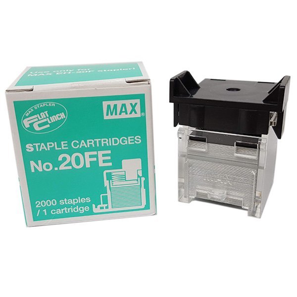 MAX EH-20F Flat Clinch Staples Cartridge No. 20FE - Click Image to Close
