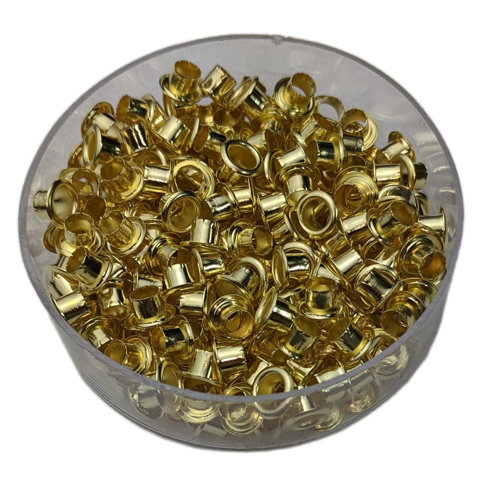 Mini Eyelets - Brass Plated 4.8 x 2.6mm (Pkt 250) - Click Image to Close