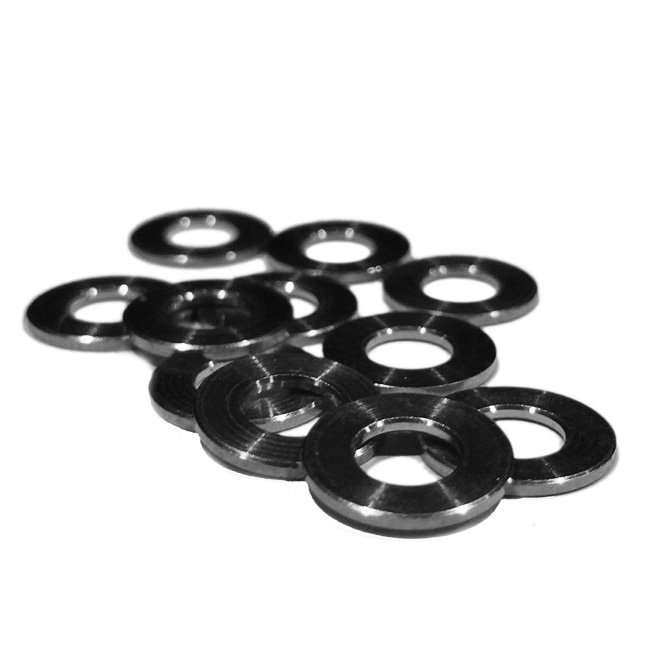 Nickel Plated Washers - 12mm Outer 1mm Thick M6 (Pkt 100) - Click Image to Close
