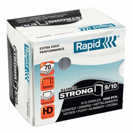 Rapid Super Strong Staples 9/10 (Pkt 5000) - Click Image to Close