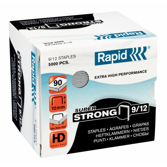 Rapid Super Strong Staples 9/12 (Pkt 5000) - Click Image to Close