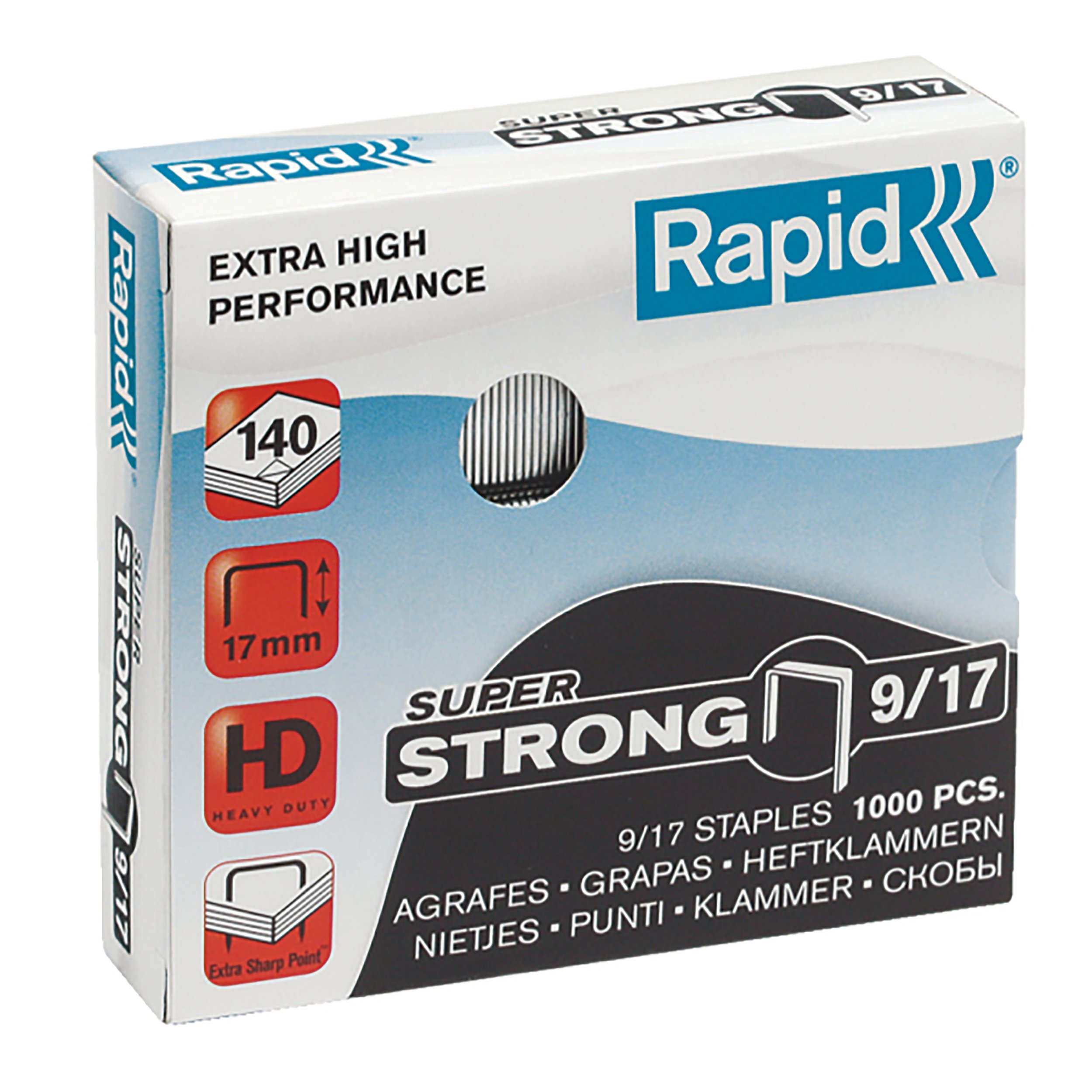 Rapid Super Strong Staples 9/17 (Pkt 1000) - Click Image to Close