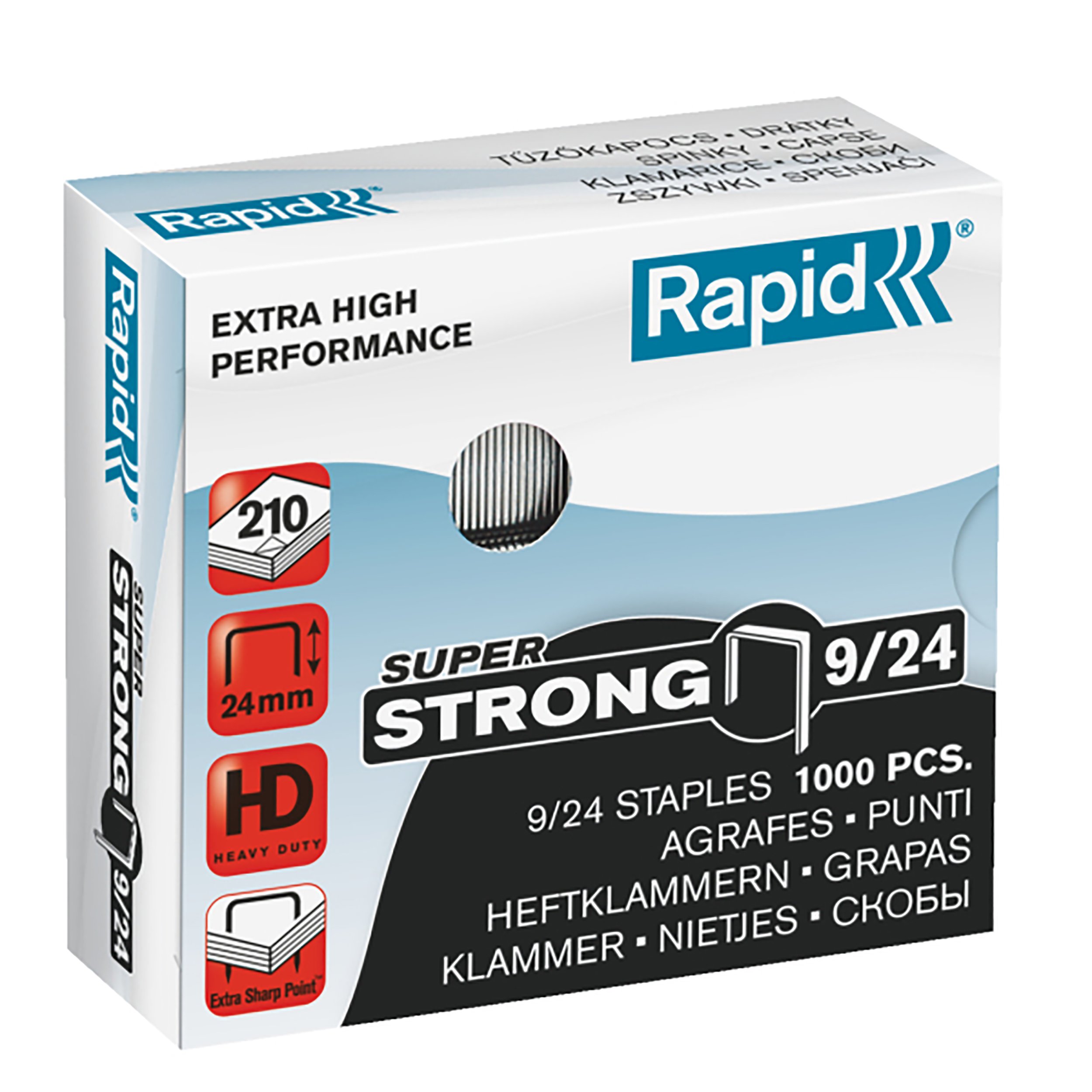 Rapid Super Strong Staples 9/24 (Pkt 1000) - Click Image to Close