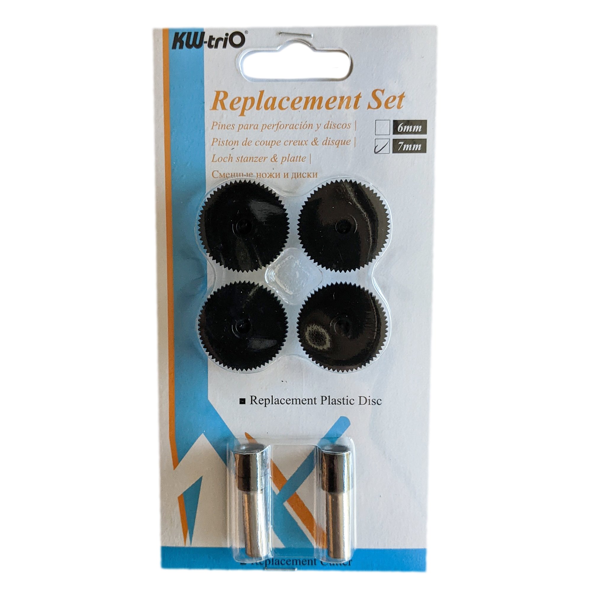 Trio Power Punch Replacement Pins and Disks - 7mm Diameter - Click Image to Close
