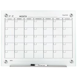 Quartet Infinity Glass Calendar Board 895X635 - White
